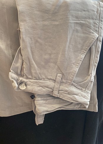 Trendyol & Milla Gri Keten Kadın Pantolon, Rahat Kesim