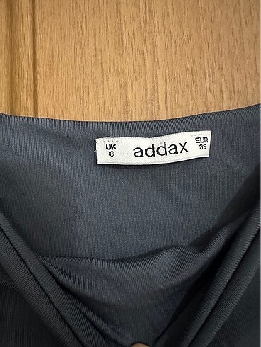 Addax Addax gri uzun elbise