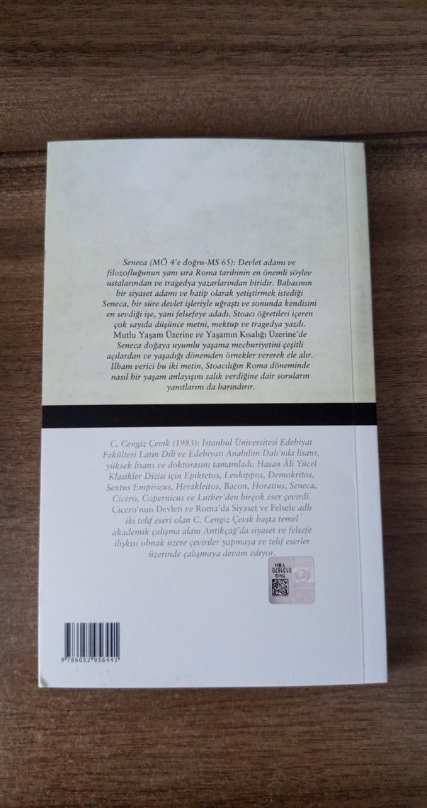 Mutlu Yaşam ve Yaşamın Kısalığı Üzerine - Seneca - Görsel 2