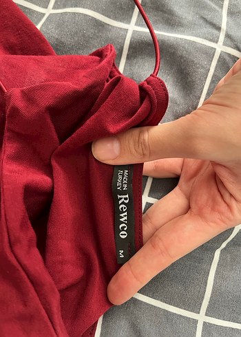 Bordo İp Askılı Kadın Atlet - Görsel 2