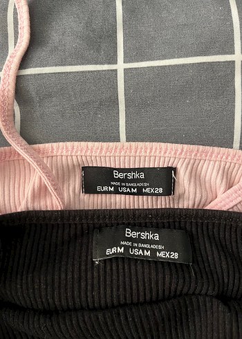 Bershka ince askılı, pamuklu ikili kadın atlet - Görsel 2