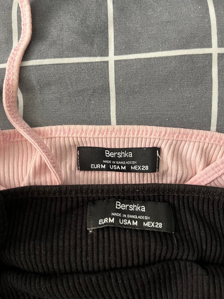 Bershka ince askılı, pamuklu ikili kadın atlet - Görsel 2