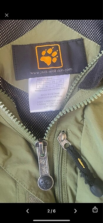l Beden Orjinal jack wolfskin