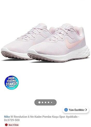 Orijinal nike revolution 6 spor ayakkabı