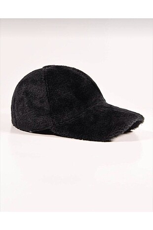 Diğer Siyah Peluş Kep Şapka