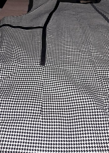 Beymen Gri Ekoseli Midi Ofis Elbisesi - Görsel 4