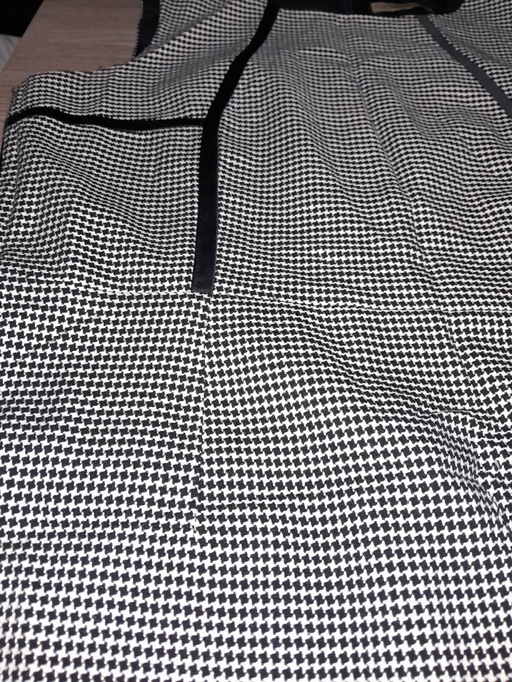 Beymen Gri Ekoseli Midi Ofis Elbisesi - Görsel 4