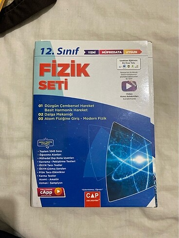 12.sınıf fizik seti çap yayınları