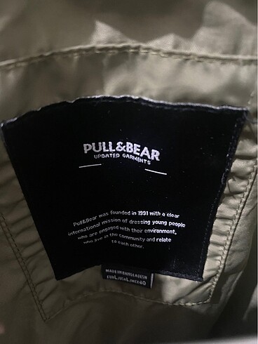 l Beden yeşil Renk Pull&Bear Bomber Ceket