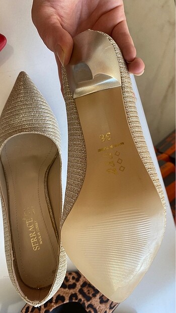 38 Beden YETİŞEN ALIR ???????? Gold Simli Stiletto