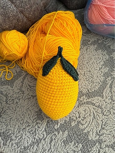 Amigurumi limon anahtarlık