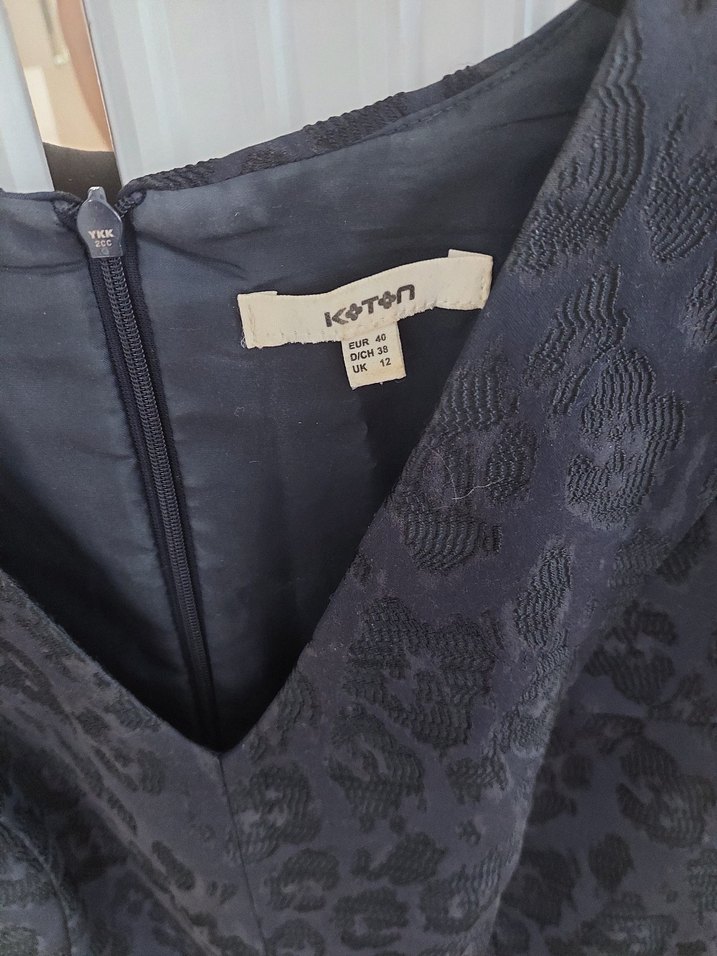 koton lacivert elbise - Görsel 2