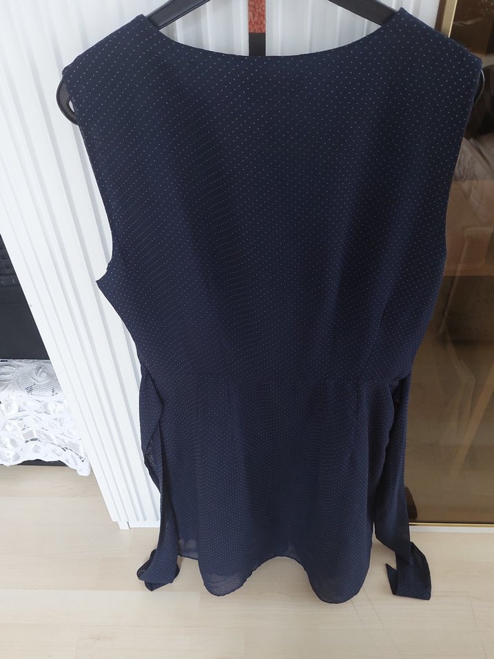 Koton Mavi Piliseli lacivert ellbise - Görsel 5