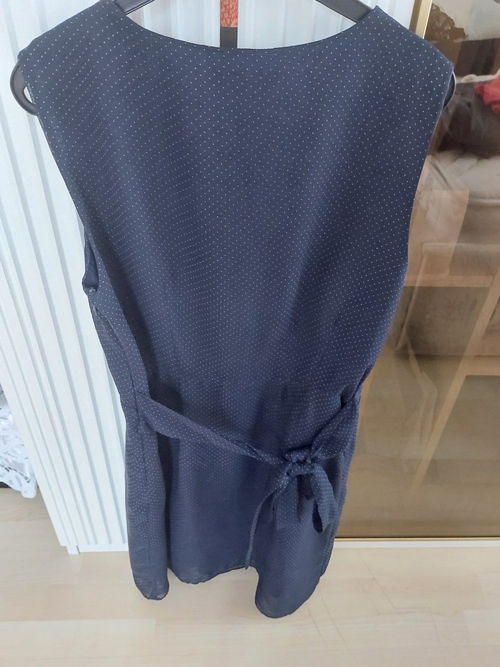 Koton Mavi Piliseli lacivert ellbise - Görsel 3