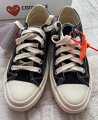 36 Beden siyah Renk Comme des converse