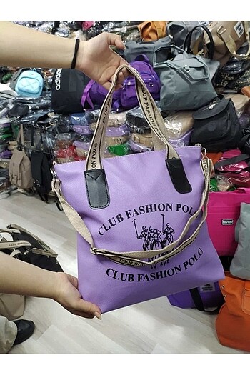 Kanvas Yazılı Uzun Kolon Askılı El Ve Omuz Çantası 38x32