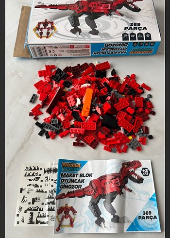 369 Parçalı Kırmızı Dinozor Lego Seti