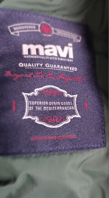 xs Beden Mavi- yeşil şişme mont