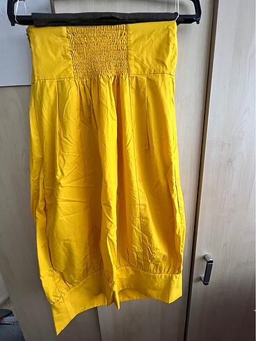 Zara Zara Balon Model Straplez Elbise