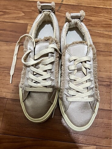 Gül kurusu Saten Sneaker