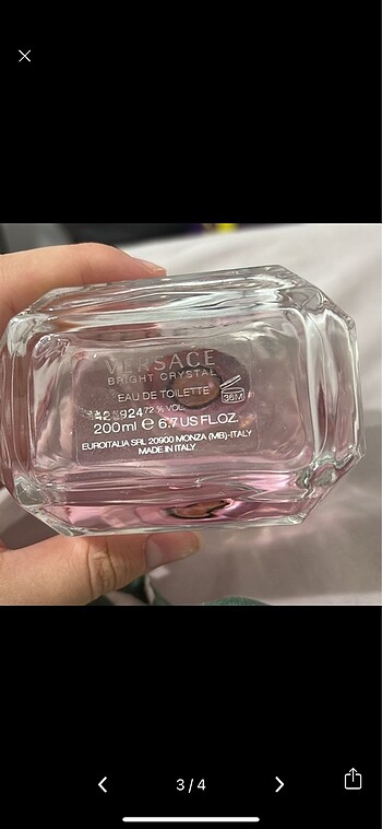 Beden Versace bright crystal 200 ml
