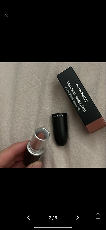 Beden kahverengi Renk Mac cherish satin ruj