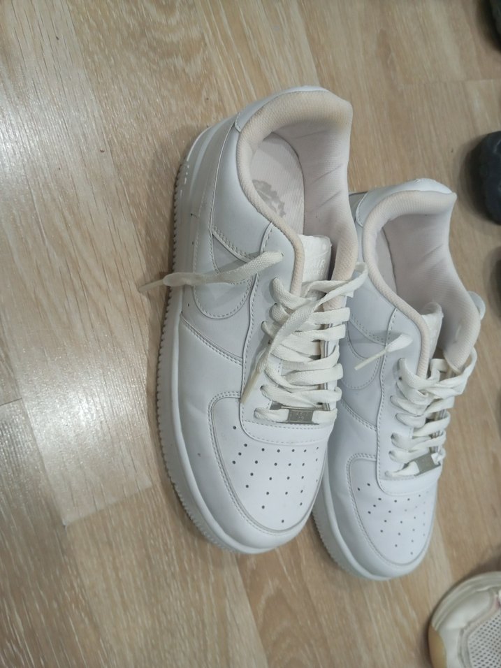 Beyaz Kadın Spor Ayakkabı Stiletto Topuklu - Görsel 3