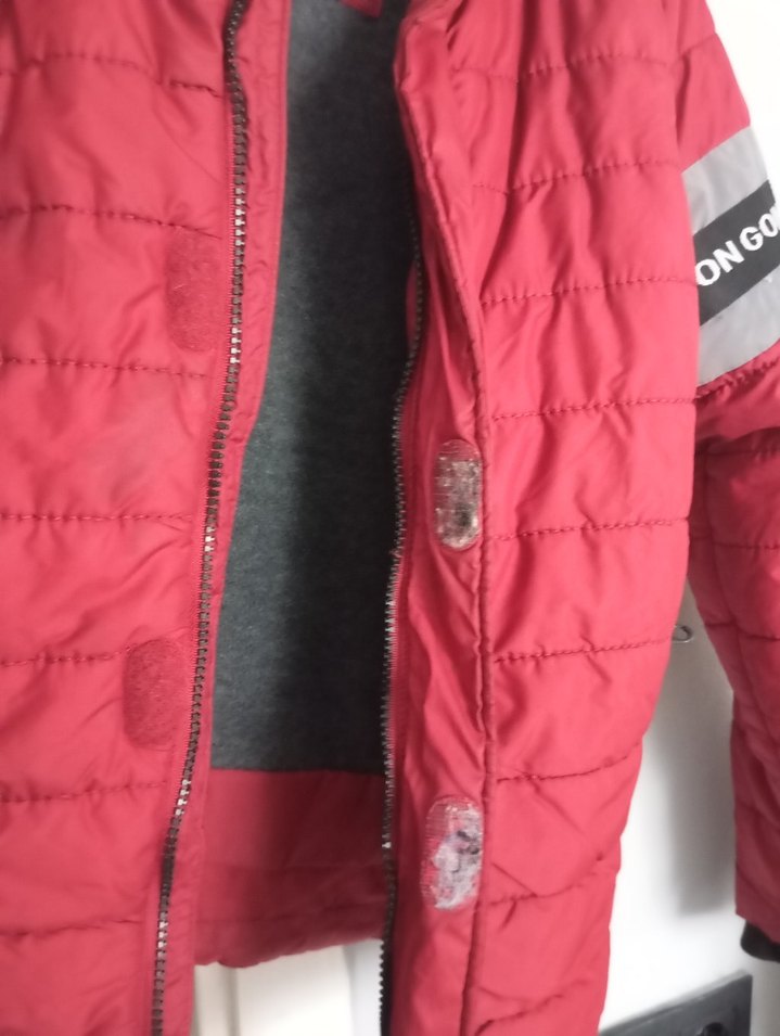 Kırmızı Fermuarlı Erkek Çocuk Mont - Görsel 5