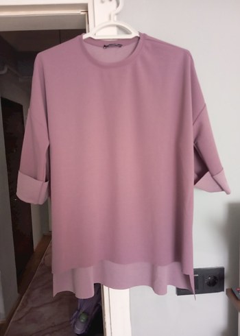 Mor Renkli Rahat Kesim Kız Eşofman Takımı - Görsel 3