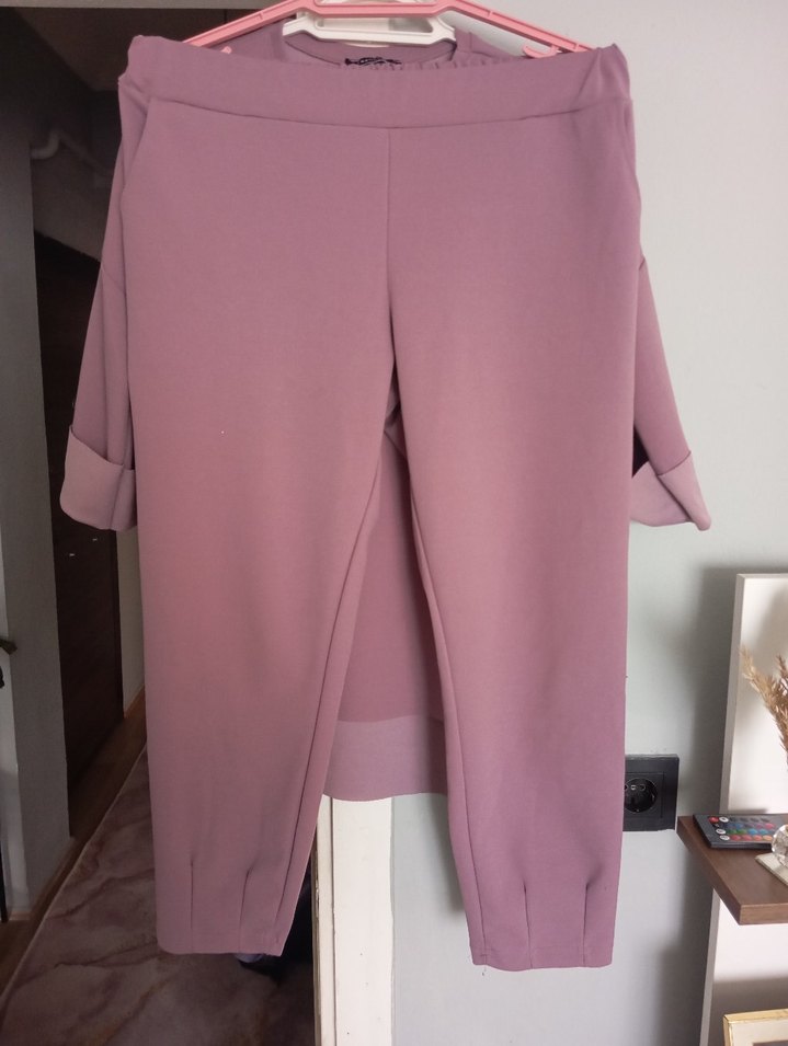 Mor Renkli Rahat Kesim Kız Eşofman Takımı - Görsel 4