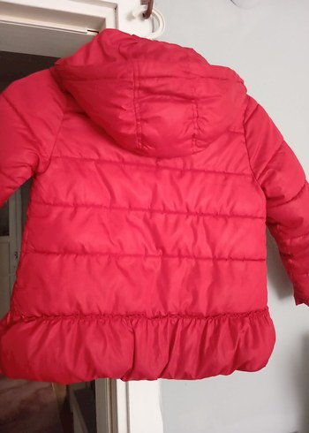 Kız Çocuk Parlak Pembe Fermuarlı Mont - Görsel 3