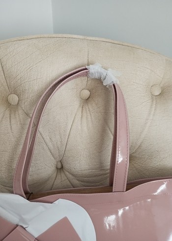 Ted Baker Pembe Fiyonk Detaylı Omuz Çantası - Görsel 6