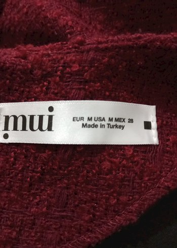 Düğmeli Bordo Midi Elbise yeni elbise hiç kullanılmadı - Görsel 4