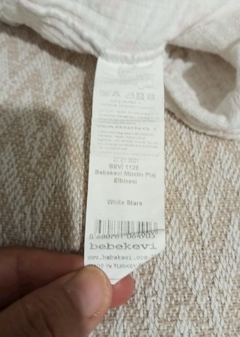 Beden beyaz Renk Nakışlı Beyaz çocuk yazlık elbise