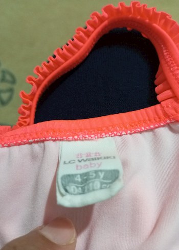 Kız Çocuk Pembe Fırfırlı Mayo - Görsel 7