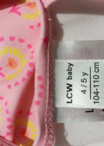 Kız Çocuk Pembe Desenli Bohem Bikini - Görsel 5