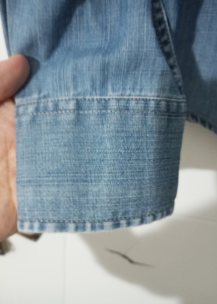 Erkek kot gömlek çok az kullanıldı - Görsel 4
