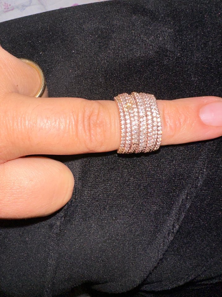 925 ayar taşlı yüzük 11 numara yüzük - Görsel 2