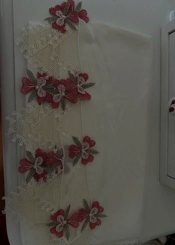 Maraş işi gold nakışlı seccade seti - Görsel 4