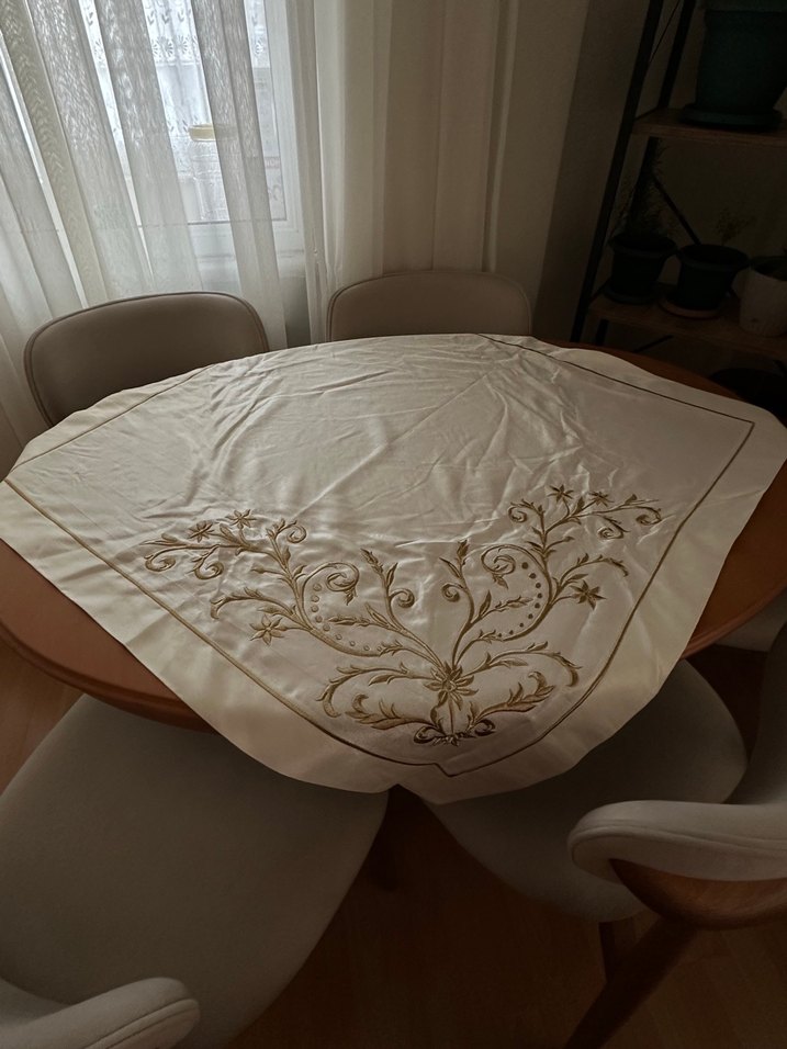 Maraş işi gold nakışlı seccade seti - Görsel 2