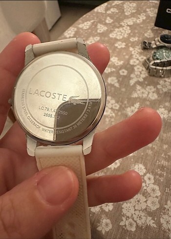 Beden beyaz Renk Lacoste Minimalist Beyaz Erkek Saati
