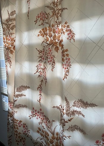 Bej Bağlama Desenli Perde - Görsel 4