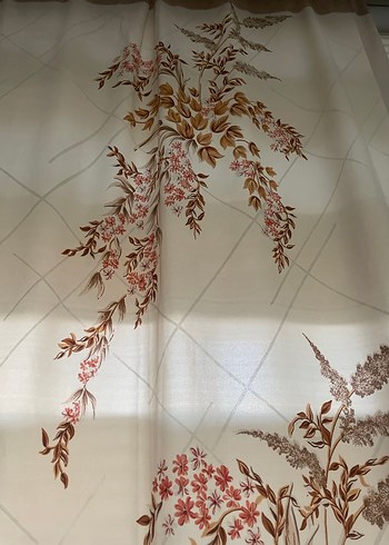 Bej Bağlama Desenli Perde - Görsel 3