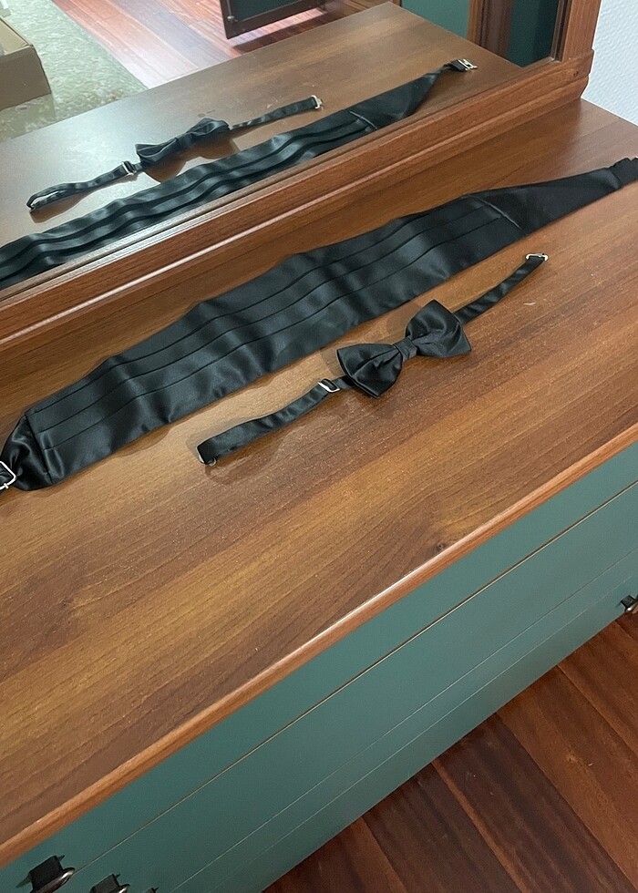 DS damat bel kuşağı ve papyonu - Görsel 2