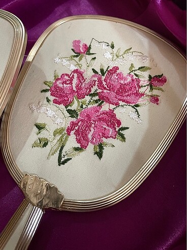 Petit point fırça ayna tarak seti - Görsel 7