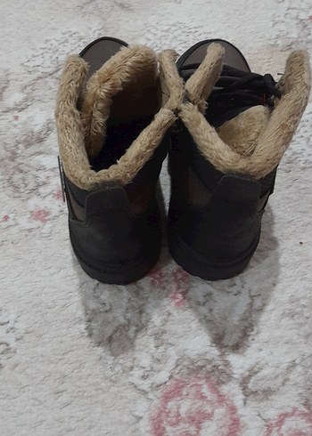 36 Beden Kahverengi Kürklü Kadın Dolgu Topuk Bot