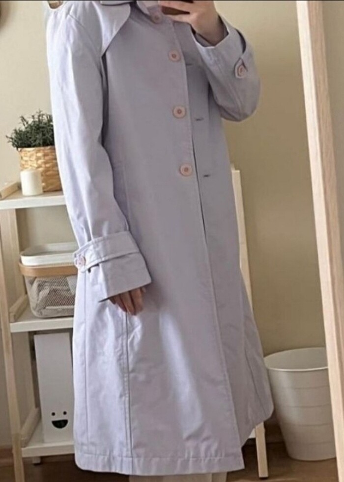 Bayan trençkot bir kez giyildi - Görsel 3