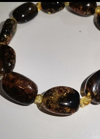 Orjinal doğal kehribar bileklik - Görsel 2