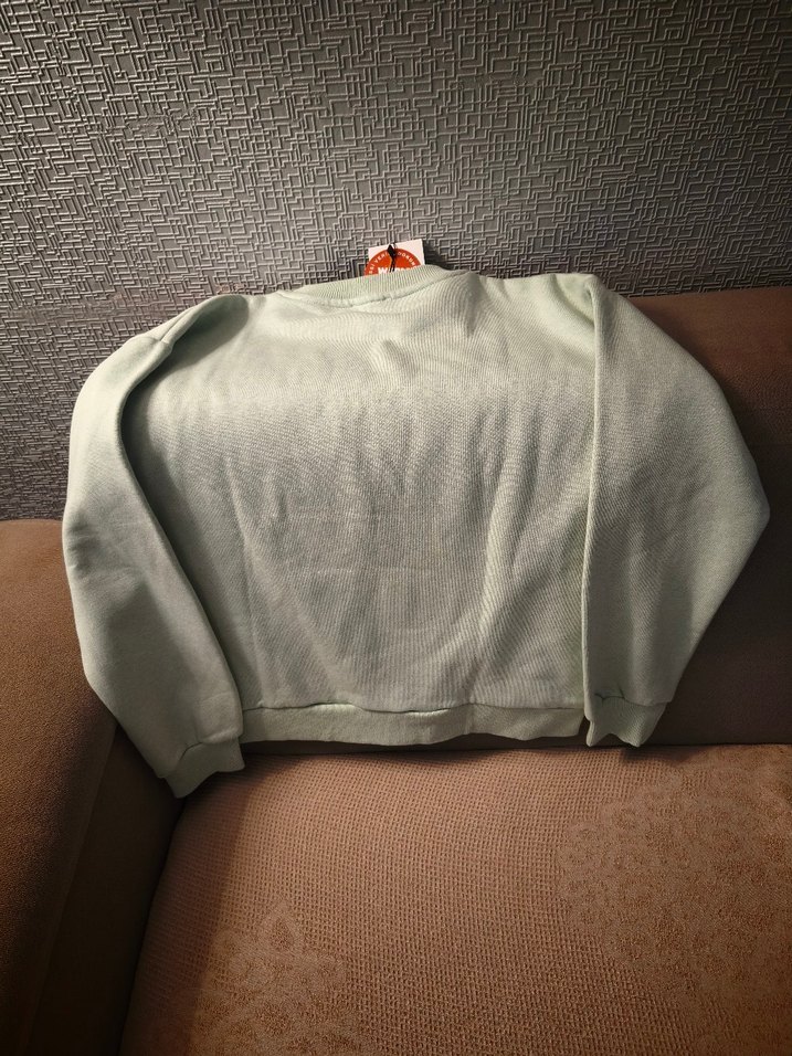 Koton Marka Pastel Mint Kelebekli Rahat Sweatshirt — görsel 3/4