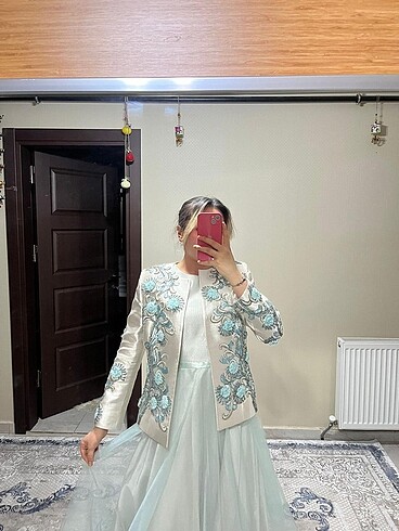 Diğer Ceket takımlı tül elbise